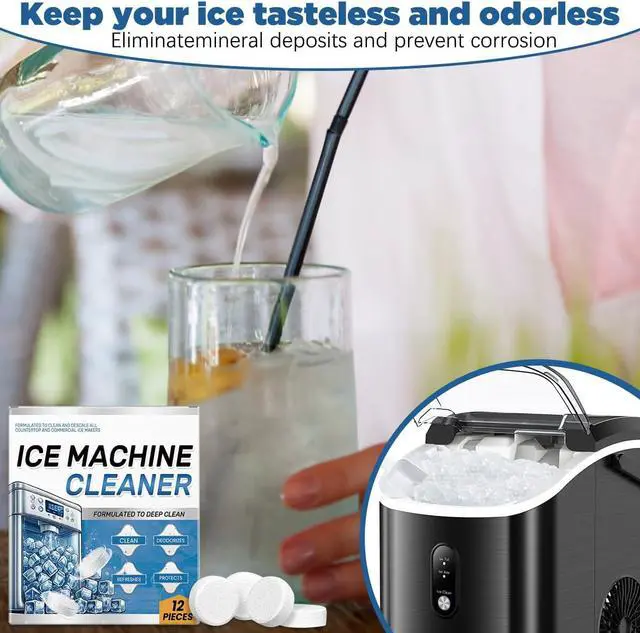 Alt view image 3 of 7 - YIVANNUO Ice Machine Cleaner Maker Descaler - 24 Clean Tablets, Compatible with Opal, Kitchenaid, Nickel Safe Scale Remover for Countertop, Deep Cleaning, Remove odor, Bulk 1 Year Supply
