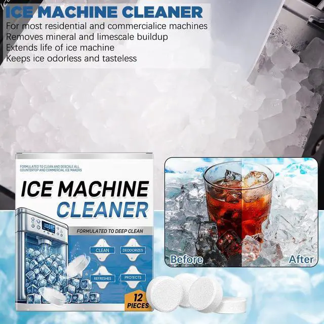 Alt view image 5 of 7 - YIVANNUO Ice Machine Cleaner Maker Descaler - 24 Clean Tablets, Compatible with Opal, Kitchenaid, Nickel Safe Scale Remover for Countertop, Deep Cleaning, Remove odor, Bulk 1 Year Supply