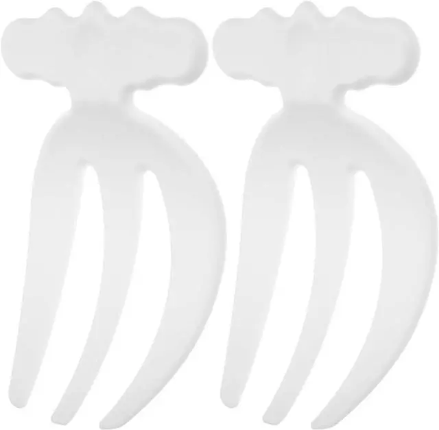 Main image of VOSAREA Salad Tongs 2pcs Salad Hands Plastic Salad Serving Hands Salad Tongs for Serving Salad Serving Utensils Salad Salad Servers Salad Claws Salad Picker Salad Spoons White