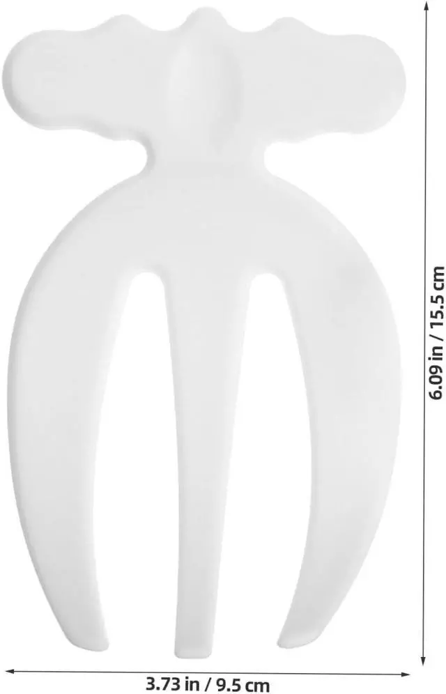 Alt view image 2 of 7 - VOSAREA Salad Tongs 2pcs Salad Hands Plastic Salad Serving Hands Salad Tongs for Serving Salad Serving Utensils Salad Salad Servers Salad Claws Salad Picker Salad Spoons White