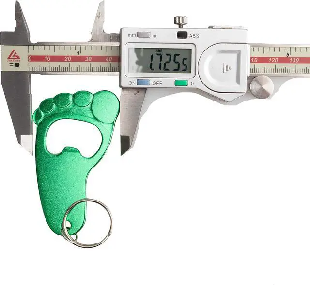 Alt view image 5 of 6 - Swatom Foot Shape Bottle Opener with Keychain Key Tag Chain Ring Accessories 6PCS
