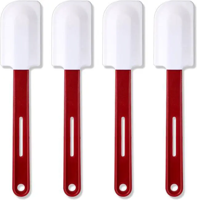 Main image of Norme 4 Pcs Rubber Spatulas Silicone Heat Resistant, 10 Inch