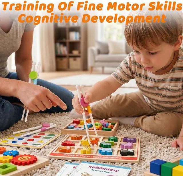Alt view image 6 of 7 - Kids Chopsticks, 2 Pairs Training Chopsticks for Toddlers | Beginners Children Learning Practice, Hand Eye Coordination Development, Non, Slip Grip, Fun Everyday Dining Tool for Kids