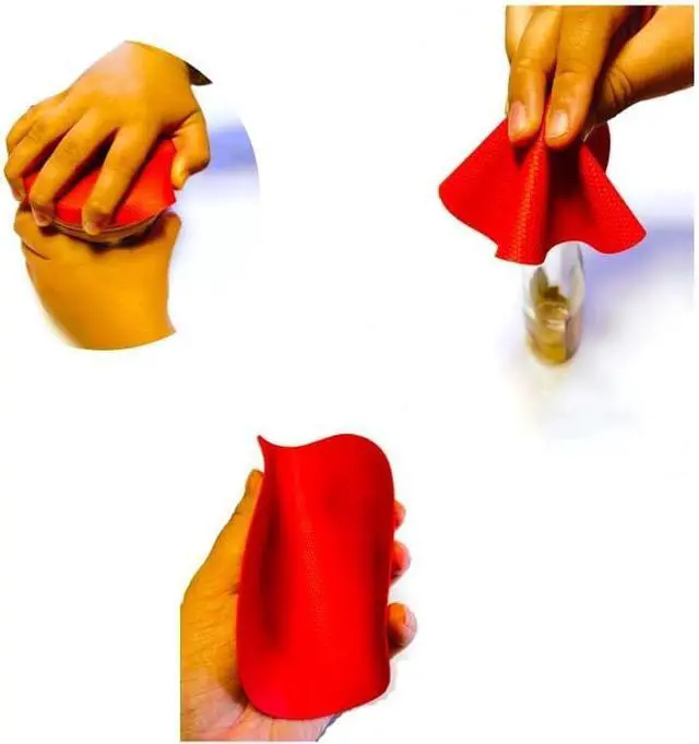 Alt view image 3 of 6 - 4pcs Rubber Jar Opener Bottle Gripper for Weak Hands, Seniors | Non Slip Pad Multi-function Silicone Can Opener for Kitchen, Can Lids, Jars, Coasters, Heat-Resistant, Easy Clean, Durable