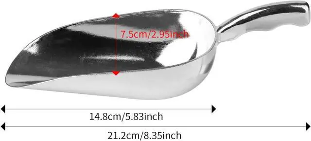 Alt view image 2 of 4 - LIUSM Bar Ice Scoop,Also Suitable for Dry Goods, Candy, Spice 12 Oz.