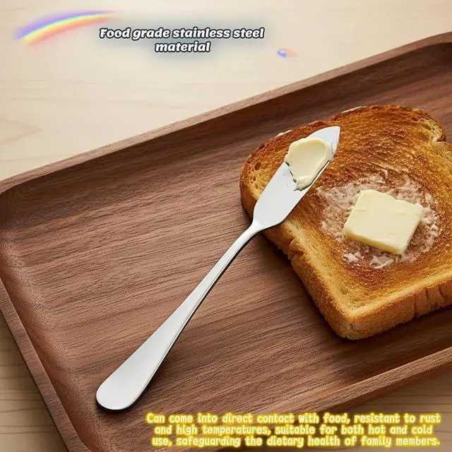 Alt view image 2 of 7 - Stainless Steel Butter Knife Set, Mirror Polished, 5.83 Inch, Dishwasher Safe, Versatile Spreader for Butter, Jam and Cream, 4 Pack