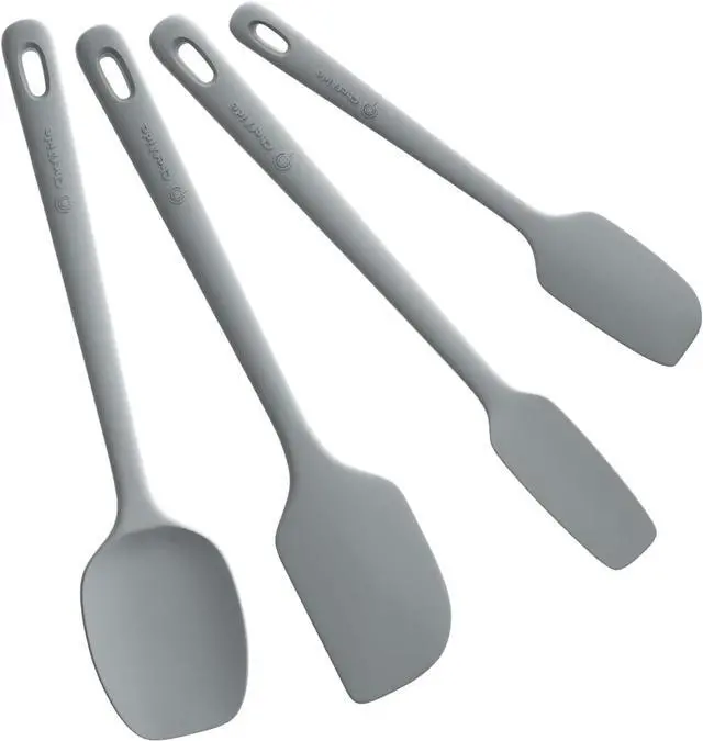 Main image of ChefAide 4 Pieces Silicone Spatula Set, Food Grade Rubber Spatula, Upgrade Strong Handle with Ergonomic Grip, Heat Resistant for Nonstick Cookware, Cooking