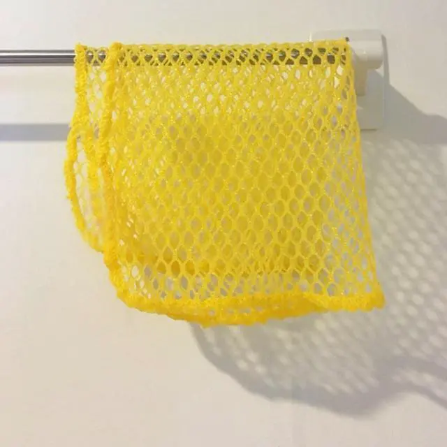Alt view image 6 of 7 - Dish Washing Net Scrubber 5pcs/ Innovative Mesh Cloth, Quick Dry - No More Sponges with Smell / 11.5 by 11.5 inches/Advanced Raw Material-Polypropylene 100% (Pink 5)