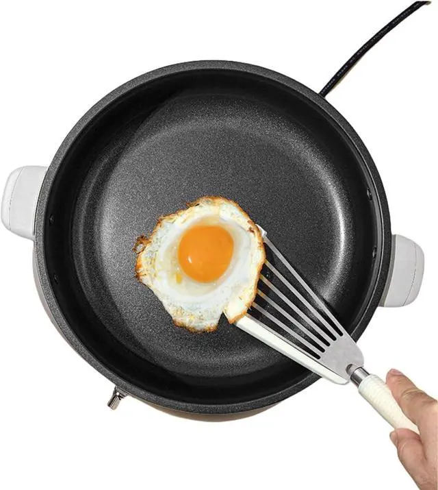 Alt view image 2 of 7 - Silicone Fish Spatula|Heat Resistant Silicone Edge Stainless Steel for Cooking Slotted Turner|Perfect for Frying for Fish, Eggs Pancakes, steak.