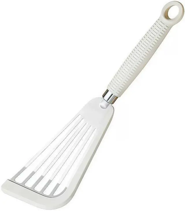 Main image of Silicone Fish Spatula|Heat Resistant Silicone Edge Stainless Steel for Cooking Slotted Turner|Perfect for Frying for Fish, Eggs Pancakes, steak.