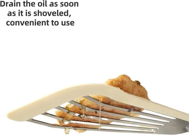 Alt view image 5 of 7 - Silicone Fish Spatula|Heat Resistant Silicone Edge Stainless Steel for Cooking Slotted Turner|Perfect for Frying for Fish, Eggs Pancakes, steak.