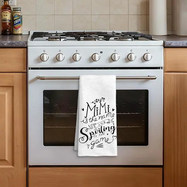 Alt view image 4 of 6 - Mimi Gifts Kitchen Towels, Mimi Gifts for Grandma Dish Towels, Gifts for Mimi Grandma Hand Towels for Bathroom, Mimi Gifts from Grandkids, 16x24 Inches