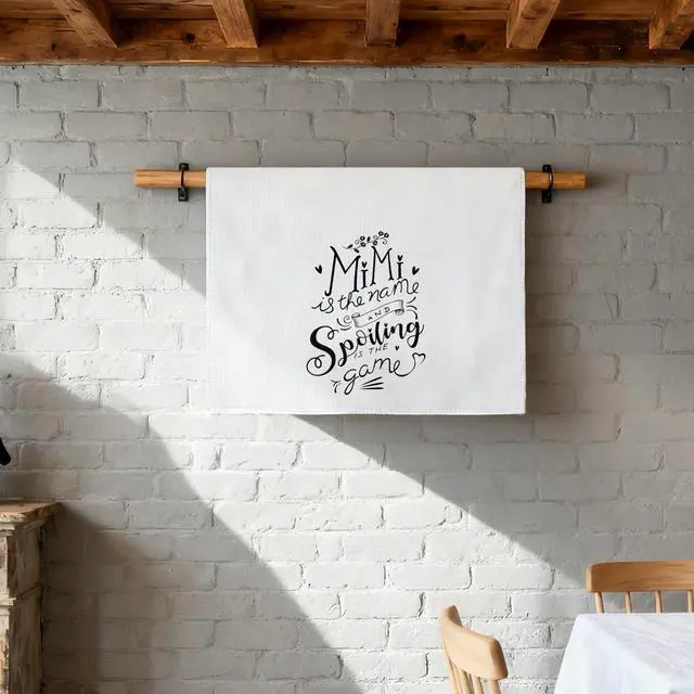 Alt view image 5 of 6 - Mimi Gifts Kitchen Towels, Mimi Gifts for Grandma Dish Towels, Gifts for Mimi Grandma Hand Towels for Bathroom, Mimi Gifts from Grandkids, 16x24 Inches