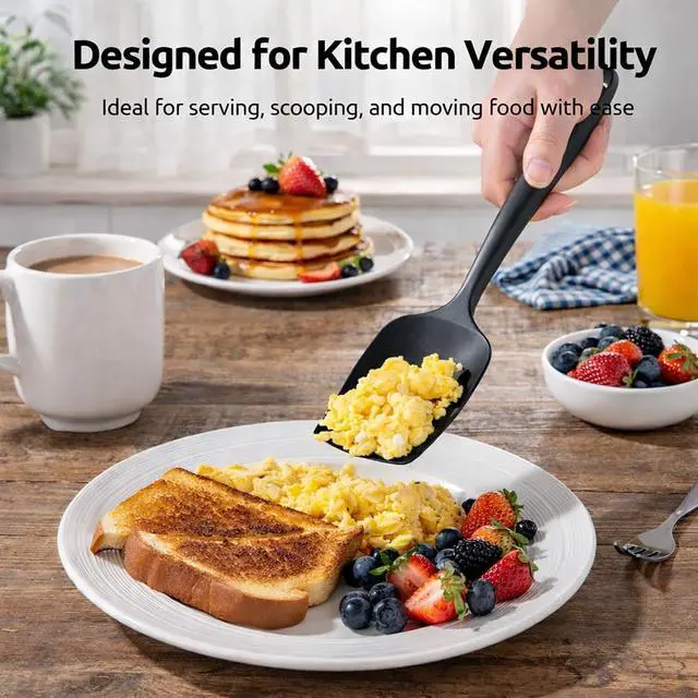 Alt view image 2 of 7 - For OXO Spatula, 6-Piece Silicone Rubber Spatula Set, Heat-Resistant Flexible Scrapers for Nonstick Cookware, Cooking Utensils Set for Mixing, Baking & Cooking, Dishwasher Safe