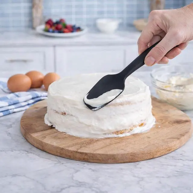 Alt view image 6 of 7 - For OXO Spatula, 6-Piece Silicone Rubber Spatula Set, Heat-Resistant Flexible Scrapers for Nonstick Cookware, Cooking Utensils Set for Mixing, Baking & Cooking, Dishwasher Safe