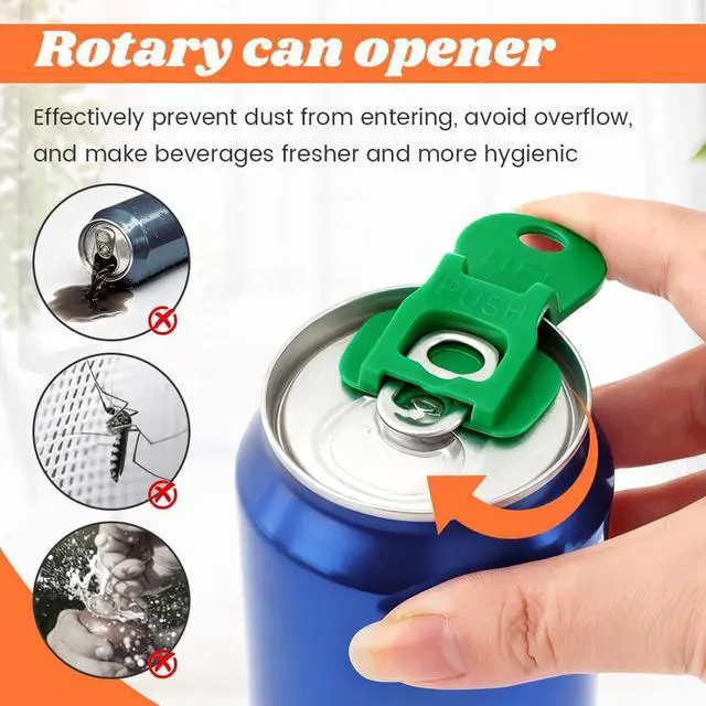 Alt view image 5 of 7 - 16PCS Easy Tab Opener & Drink Protector Reusable Soda Can Opener | Can Tab Lifters,Complete Cover Easy Tab Openers Drink Can Protector Cap for Soda Coke Beer