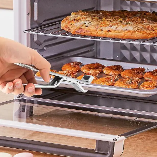 Alt view image 6 of 7 - 2PCS Stainless Steel Hot Plate Gripper Clips - Multi-Purpose Hot Bowl Dish Plate Gripper Clips Tongs Clamp Holder for Oven, Air Fryer, Steamer, Pots & Bowls, Non-Slip Design