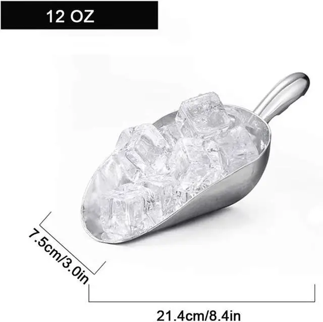 Alt view image 2 of 6 - 2 PCS Multipurpose Scoop 12oz Capacity | Works as freezer ice scoop & baking cookie scoop. Roundbottom shape for effortless scooping, sturdy kitchen multiuse tool