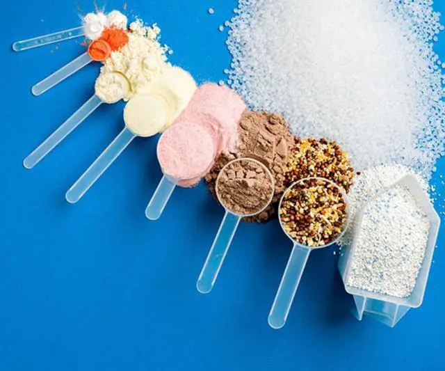 Alt view image 6 of 7 - Plastic Measuring Scoop, (148 cc | .625 Cup | 5 oz. | 148 mL) Long Handle Spoons for Powders, Granules, Coffee, Pet Food, Baking Supplies, Protein and Other Dry Goods, BPA Free (Set of 1)