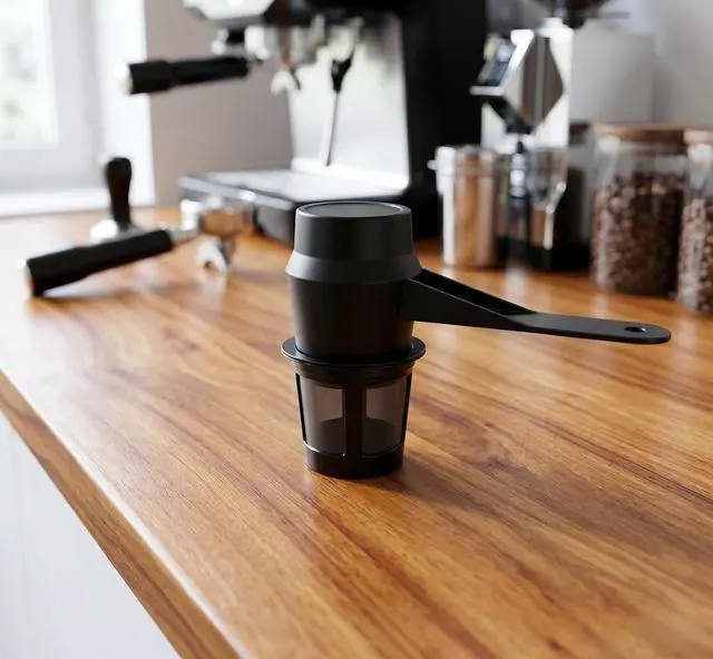 Alt view image 7 of 7 - Coffee Scoop for Reusable K Cup Refillable Coffee Pods, 2 Tablespoon Capacity, Scoop for Ground Coffee, Protein Powder, Tea(Black,1Pack)