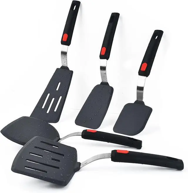 Alt view image 2 of 7 - Tenta tenta kitchen Silicone Fish Spatula Turner Wide Pancake Spatulas for Nonstick Cookware Pans Omelette Egg Spatula 600°F Heat-Resistant Kitchen Silicone Utensils