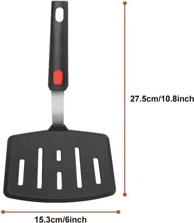 Alt view image 3 of 7 - Tenta tenta kitchen Silicone Fish Spatula Turner Wide Pancake Spatulas for Nonstick Cookware Pans Omelette Egg Spatula 600°F Heat-Resistant Kitchen Silicone Utensils