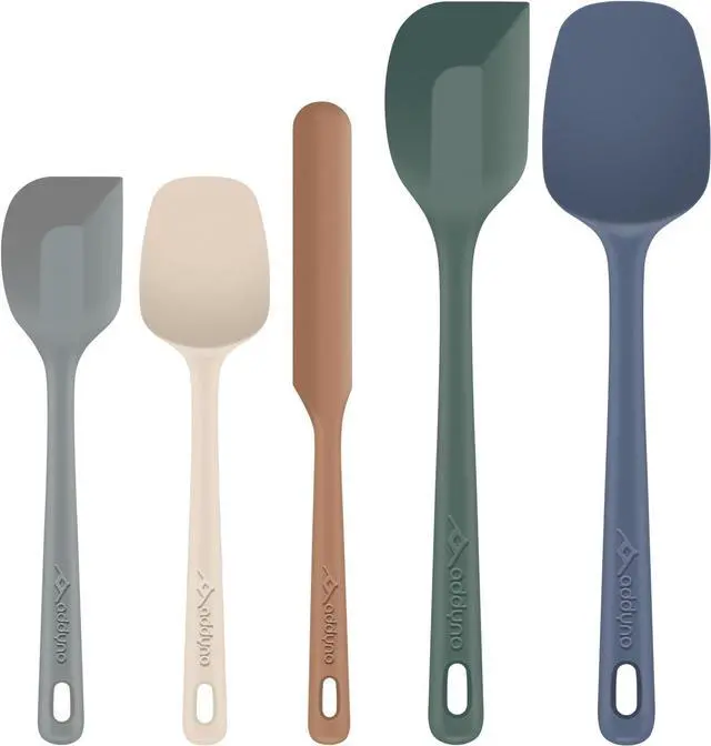 Main image of 5-Piece Silicone Spatula Set, 446°F Heat Resistant Kitchen Spatulas for Cooking & Baking, BPA-Free Food Grade Silicone, Reinforced Inner Core, Non-Scratch Flexible & Dishwasher Safe, Neutral