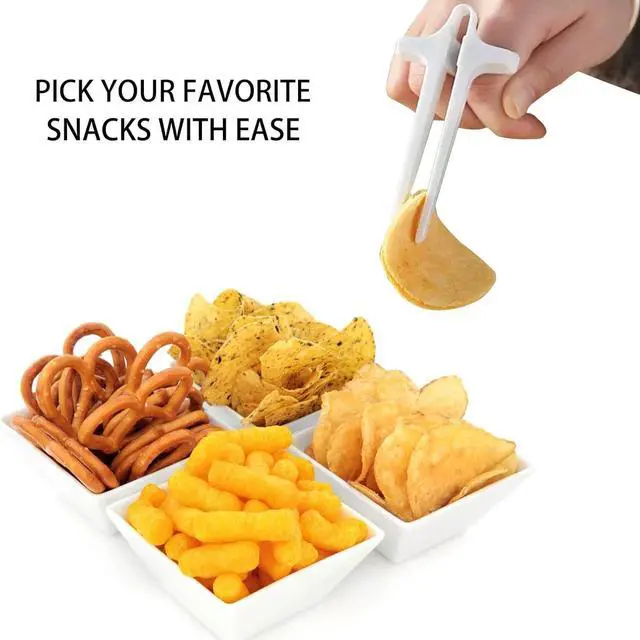 Alt view image 6 of 7 - Finger Chopsticks, 6-Pcs Snack Tongs for Gaming, Gamer Gifts | Finger chopsticks for snacking, chip chopsticks, clean hands, game night accessory, gifts for gamers