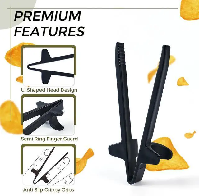Alt view image 4 of 7 - Finger Chopsticks, 6-Pcs Snack Tongs for Gaming, Gamer Gifts | Finger chopsticks for snacking, chip chopsticks, clean hands, game night accessory, gifts for gamers