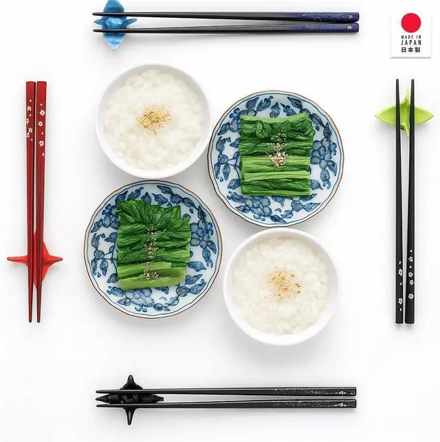 Alt view image 6 of 6 - Portable Bamboo Chopsticks with Case Reusable Travel Chopsticks Utensil Set, Dishwasher Safe, Sakura Pattern, Made in Japan