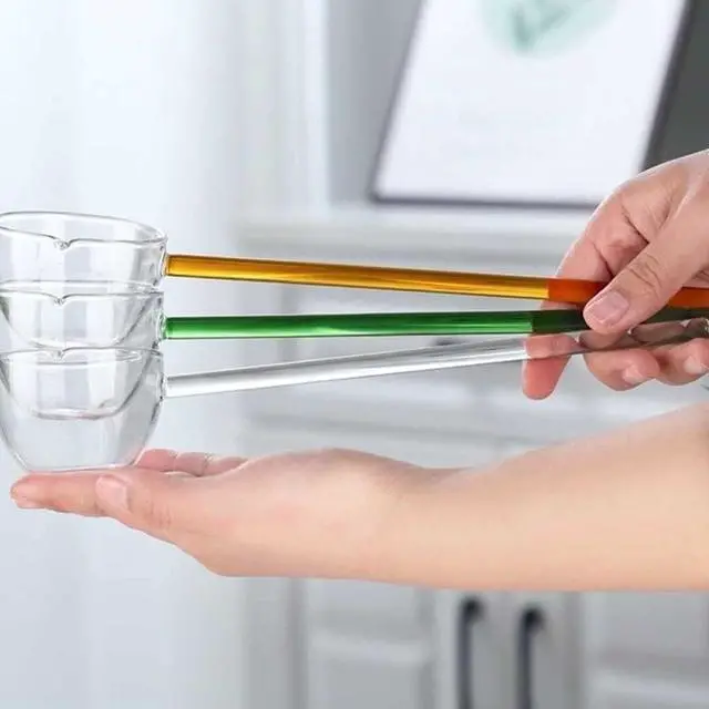 Alt view image 5 of 6 - Clear Glass Soup Spoon Long Handle Scoop Teaspoon Kitchen Serving Spoon Ladle for Soup Salt Sugar Spice Sauce Drink Tea Coffee, 1 Piece