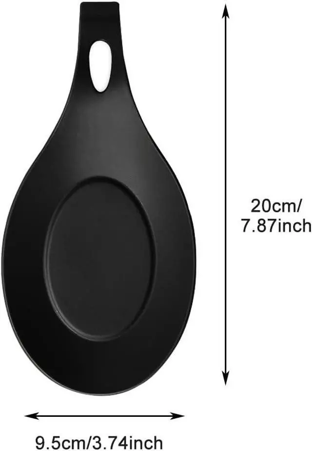 Alt view image 7 of 7 - 3 PCS Spoon Rest for Stove Top, Heat Resistant Flexible Silicone Kitchen Utensil Rest Ladle Spoon Holder for Stove Top for Cooking Spatula, Ladle, Brush(Black, Dark Grey, Light Grey)