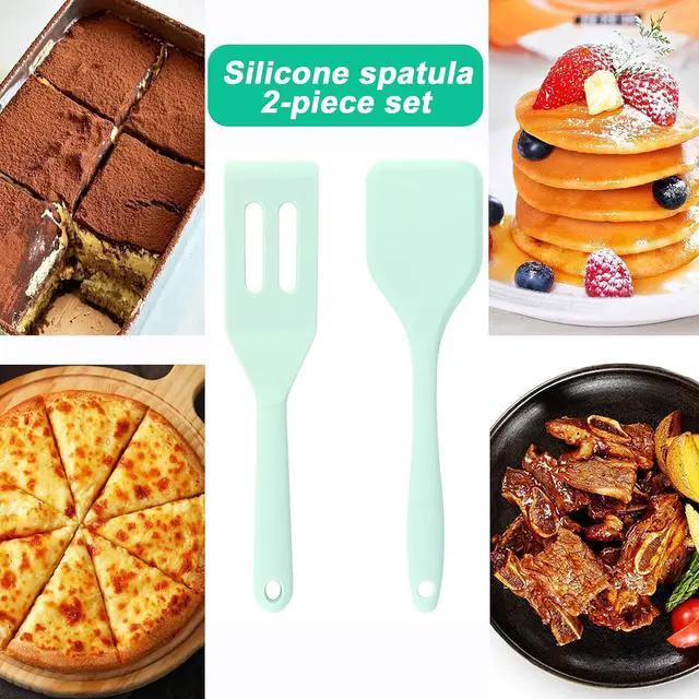 Alt view image 3 of 6 - Small Silicone Spatula Set, Mini Spatulas for Baking, Cooking, Serving | Heat resistant to 446°F, thin narrow spatulas for kitchen use safe for non stick frying pans, great for cookies & brownies