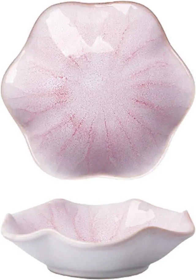 Main image of Spoon Rest Ceramic Spoon Holder Sauce Dish Spatula Plate Cooking Spoons Tray for Dessert Condiment Jewelry Storage (Pink)