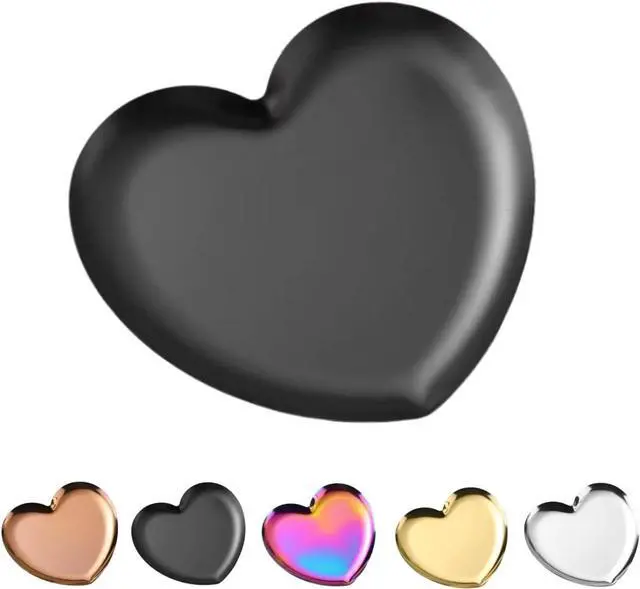 Main image of Heart Shaped Stainless Steel Spoon Rest for Stove Top, Cute Spoon Rest for Kitchen Counter, Cooking Spoon Holder for Kitchen Counter, Utensil Rest for Spatula Ladle or Tong, 1 PCS (Matte black)