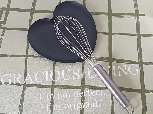 Alt view image 5 of 7 - Heart Shaped Stainless Steel Spoon Rest for Stove Top, Cute Spoon Rest for Kitchen Counter, Cooking Spoon Holder for Kitchen Counter, Utensil Rest for Spatula Ladle or Tong, 1 PCS (Matte black)