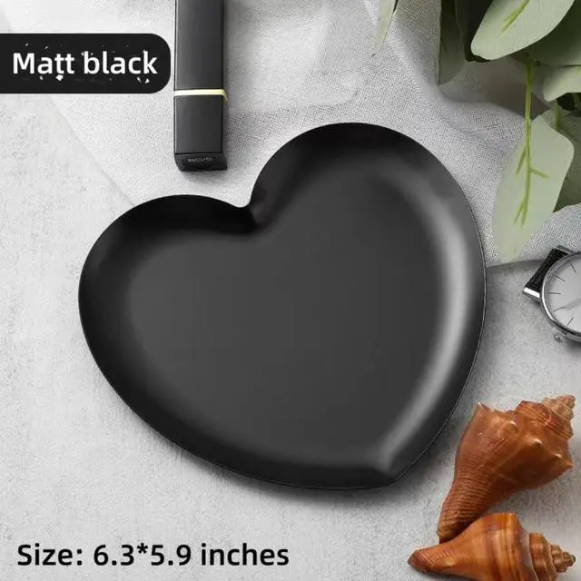 Alt view image 6 of 7 - Heart Shaped Stainless Steel Spoon Rest for Stove Top, Cute Spoon Rest for Kitchen Counter, Cooking Spoon Holder for Kitchen Counter, Utensil Rest for Spatula Ladle or Tong, 1 PCS (Matte black)