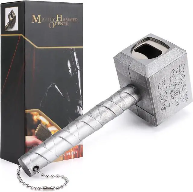 Main image of Lmaytech Beer Bottle Opener with Magnet, Gifts for Men, Husband, Dad, Boyfriend (Silver)