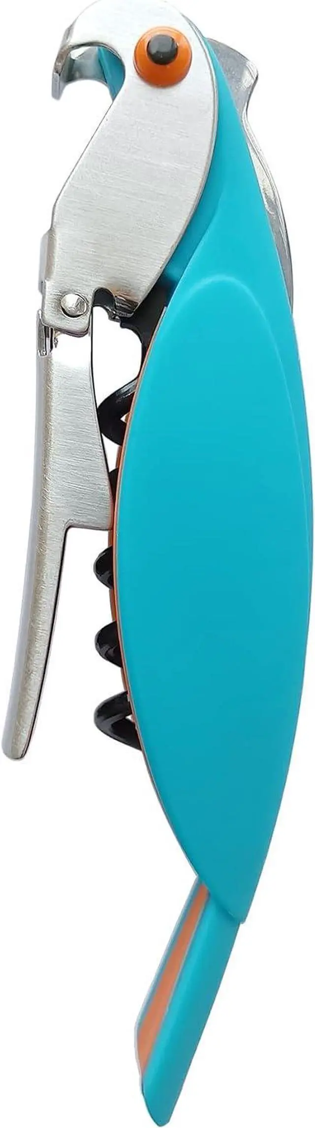 Main image of Parrot Shape Waiters Corkscrew Wine Opener Bottle Opener (Light Blue)