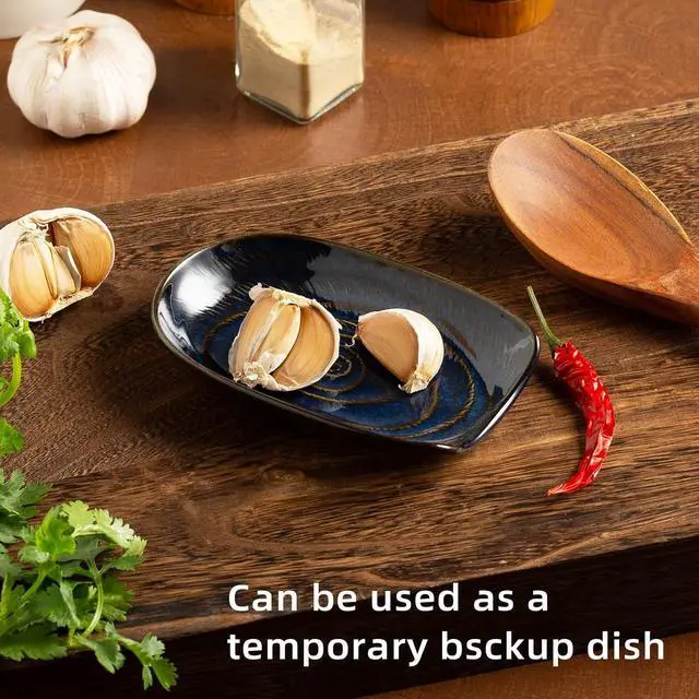 Alt view image 3 of 7 - Ceramic Spoon Rest, 5" Utensil Holder for Stove Top & Counter | Compact design fits spoons, spatulas, ladles, tongs, and coffee stirrers while saving counter and drawer space