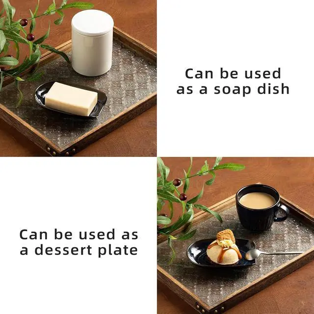 Alt view image 7 of 7 - Ceramic Spoon Rest, 5" Utensil Holder for Stove Top & Counter | Compact design fits spoons, spatulas, ladles, tongs, and coffee stirrers while saving counter and drawer space