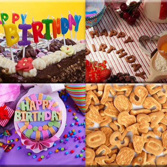 Alt view image 3 of 7 - 2 pcs Number Chocolate Molds and Letter Silicone Molds,kitchen utensils,with Happy Birthday Cake Decorations Symbols,for Chocolate, Candy, ice cubes,cake cookies (Brown)