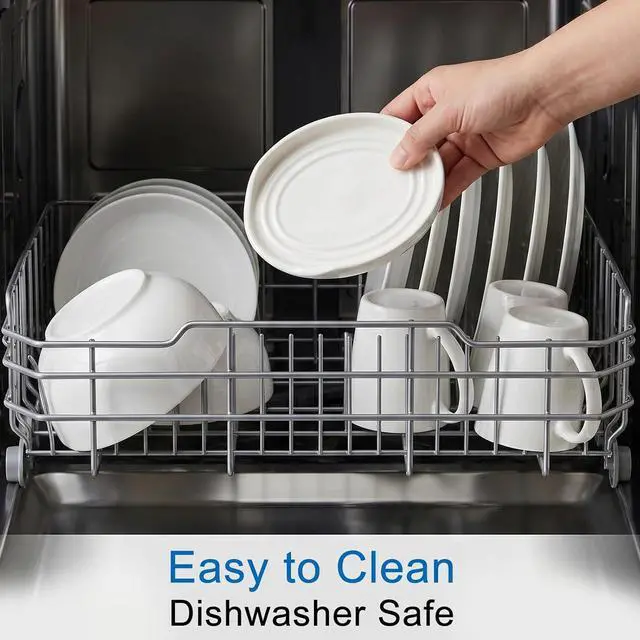 Alt view image 6 of 7 - Eichzer Large Ceramic Spoon Rest, Stove Top Utensil Holder, White | Heat Resistant Kitchen Counter Tray for Ladle, Spatula, Tongs, Whisk & Turner, Dishwasher Safe