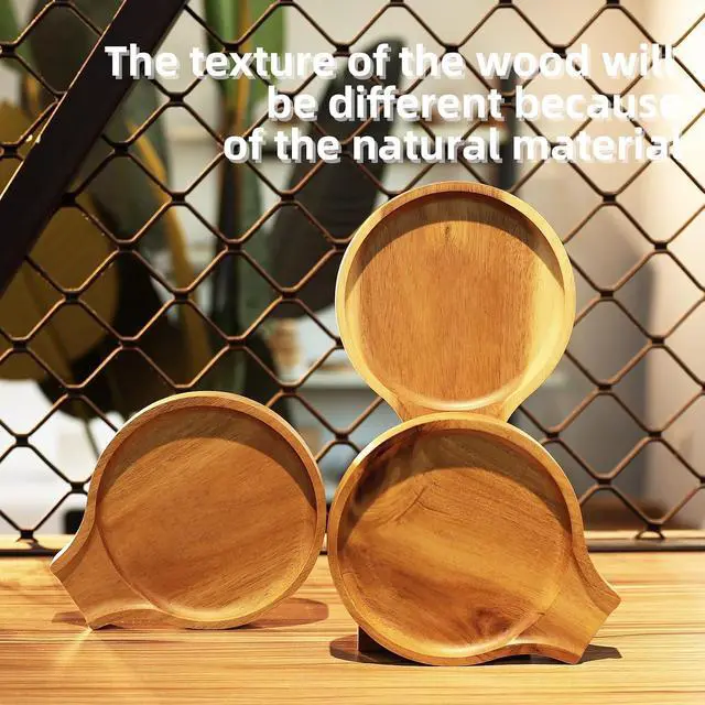 Alt view image 3 of 7 - Acacia Wood Spoon Rest, Wooden Spoon Holder With Non Slip Silicone Feet, Multifunctional Kitchen Utensil Holder and Rest for Kitchen Countertop, Brown, 6.1" x 5.1" Irregular