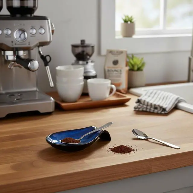 Alt view image 7 of 7 - Nihow Ceramic Spoon Rest for Stove Top/Kitchen Counter,Blue | Keep counter clean & oil-free,Heat-resistant ceramic,Catch soup drips,easy to clean,Dishwasher safe,Decorative kitchen decor