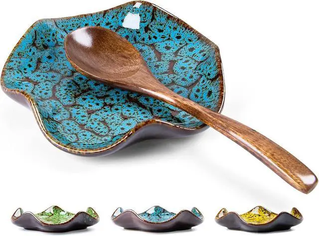 Main image of Spoon Rest for Stove Top, 5.3 Inch Ceramic Spoon Holder for Kitchen Counter | Ladle, Spatula,Chopstick, Coffee Spoon Rest, Cute Kitchen Decor House Warming Gifts