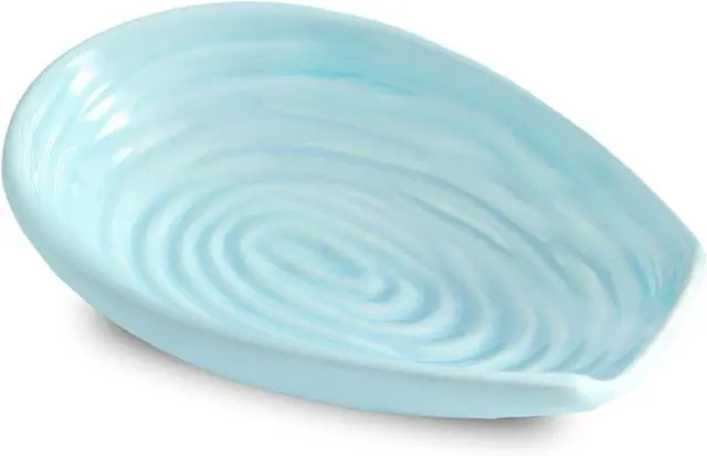 Main image of Spoon Rest for Kitchen Counter, Ceramic Cooking Spoon Holder for Stove Top, Porcelain Utensil Rest for Spatula, Ladle, Tong and Spoon, Modern Kitchen Accessories Decor, Teal