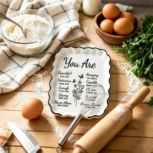 Alt view image 5 of 7 - Inspirational Christian Religious Gifts for Women Mom Wife, Spoon Rest | Ceramic Spoon Rest for Stove Top, Spoon Holder for Kitchen Counter Cooking Utensil Rest, Bible Verse Farmhouse Kitchen Decor