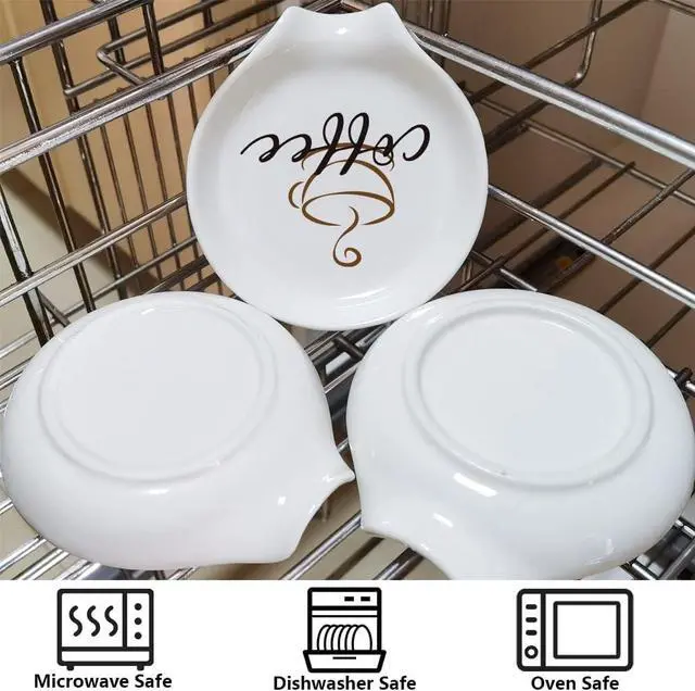 Alt view image 6 of 6 - Coffee Spoon Rest, Engraved Cute Counter Spoon Holder Funny Farmhouse Home Bar Coffee Station Table Accessories Décor, Gift for Coffee Lovers Girlfriend Wife Husband Anniversary Friends