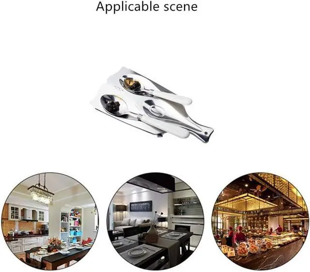 Alt view image 2 of 2 - Stainless Spoon Rest, Sturdy Stainless Steel Spoon Rests for Kitchen | Heavy Duty Rustproof Stainless Steel Utensil Holder Spoon Rack, Durable Kitchen Countertop Cooking Accessory